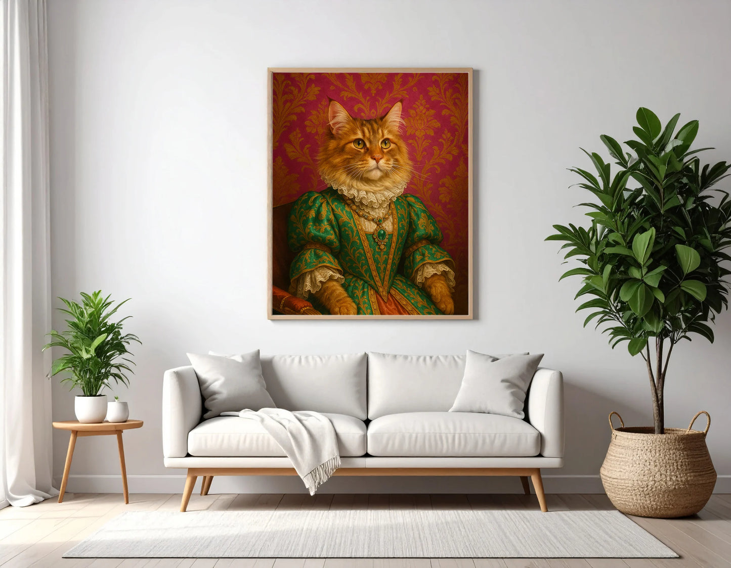 Custom Royal Pet Portrait | Colonel Pawsworth | Personalized Wall Art for Pet Lovers