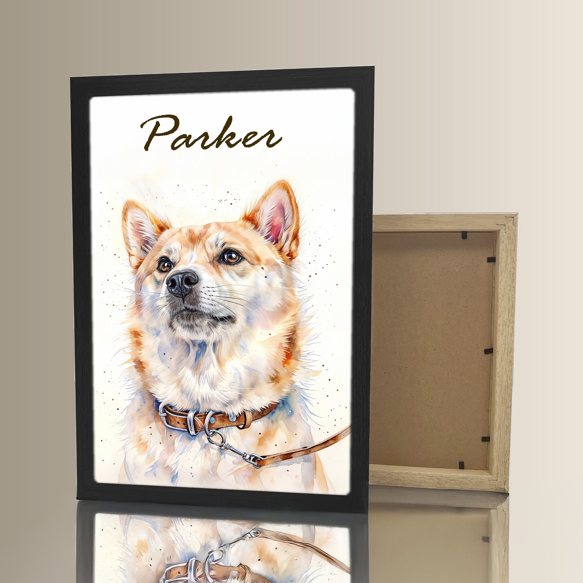 Personalized pet artwork framed print – the perfect pet lover’s gift