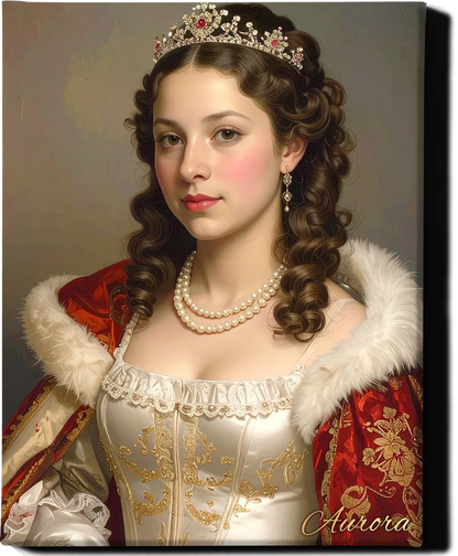 Custom Royal Human Portrait | Imperial Commander | Personalized Wall Art Gift for her