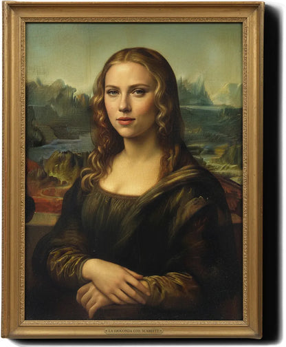 Custom Royal Human Portrait | The Florentine Mona | Personalized Wall Art Gift for her