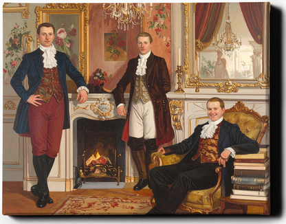 Custom Royal Family Portrait | Parlor of Prestige | Personalized Wall Art Gift