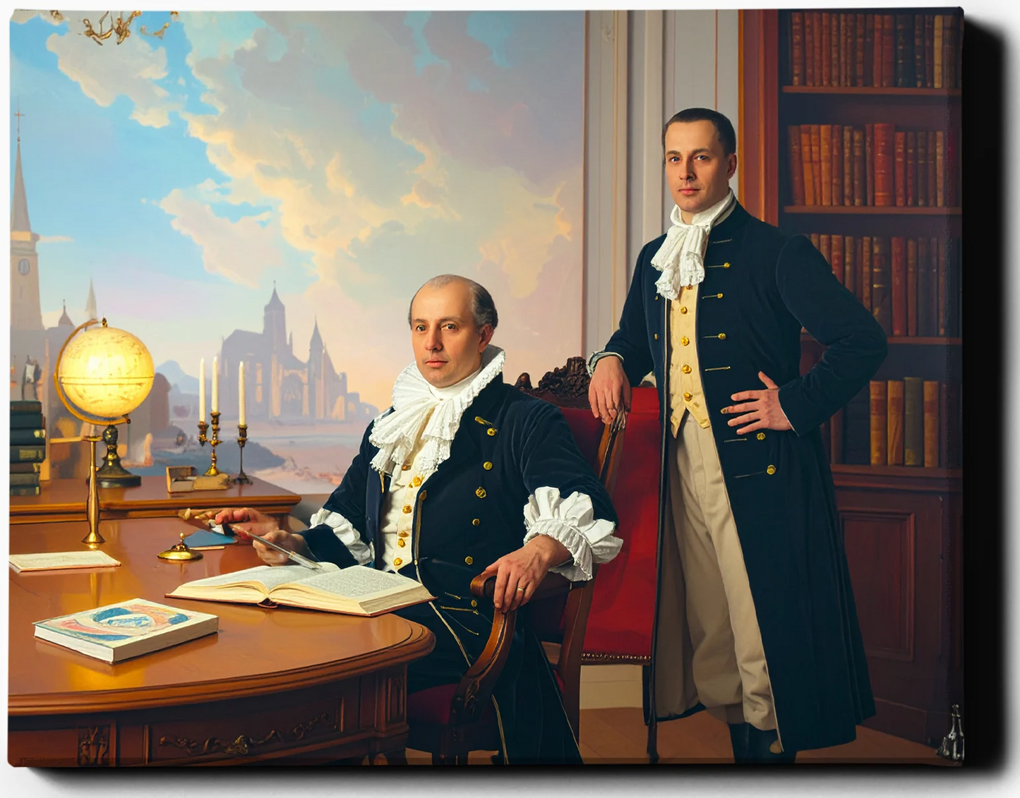 Custom Royal Family Portrait | Twilight Diplomats | Personalized Wall Art Gift