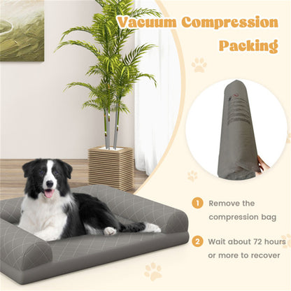 36-Inch Supportive Foam Dog Bed