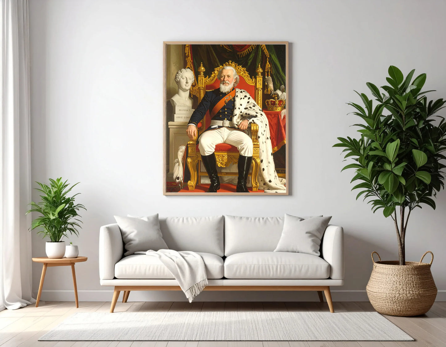 Custom Royal Human Portrait | Sovereign Cedric | Personalized Wall Art Gift for him