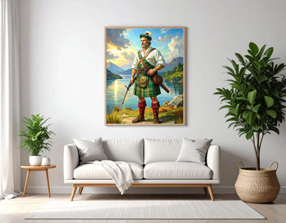 Custom Royal Human Portrait | Callum of Glen | Personalized Wall Art Gift for him