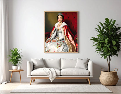 Custom Royal Human Portrait | Adventurous Count | Personalized Wall Art Gift for her