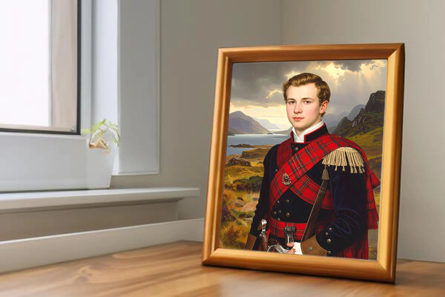 Custom Royal Human Portrait | Ewan MacCrae | Personalized Wall Art Gift for him