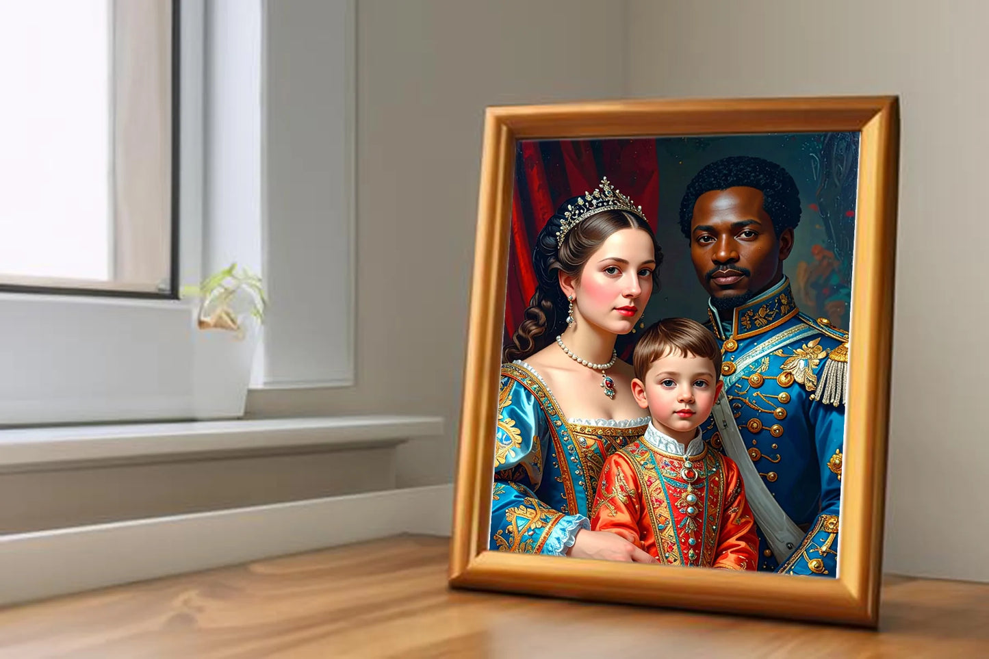 Custom Royal Family Portrait | Throne of Unity 2 | Personalized Wall Art Gift