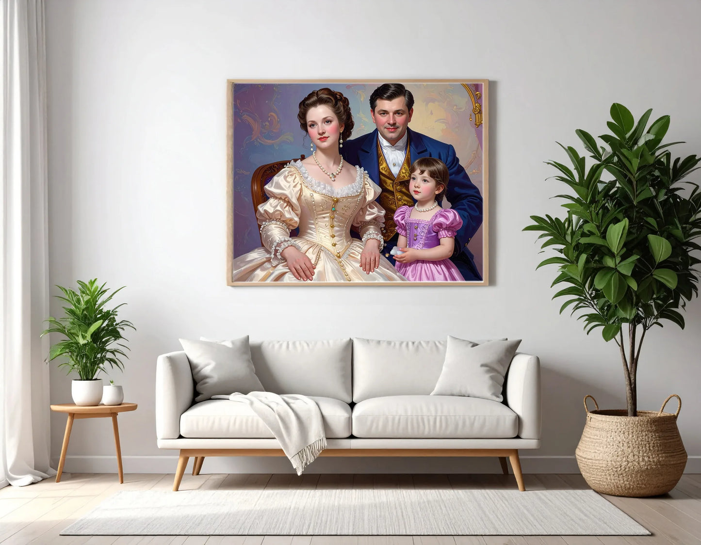 Custom Royal Family Portrait | House of Ivory Grace | Personalized Wall Art Gift