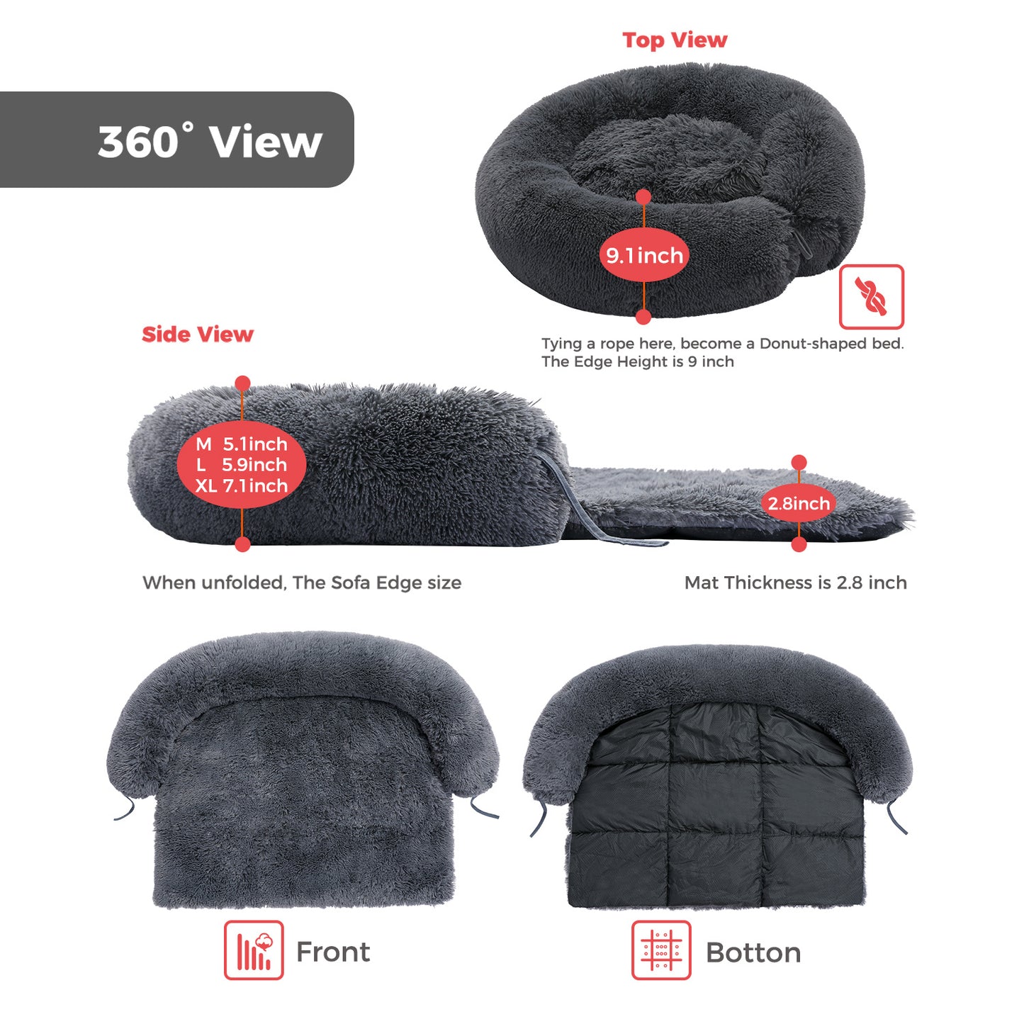 Fluffy Dog Bed