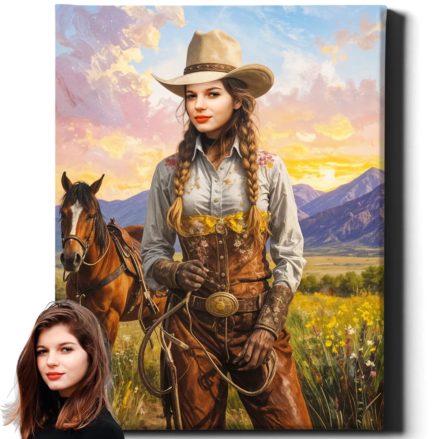 Western Cowgirl Portrait