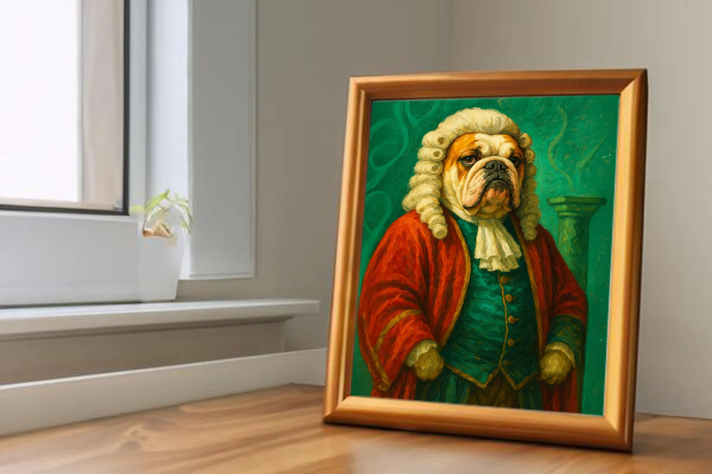 Custom Royal Pet Portrait | Sir Toby of Treatshire | Personalized Wall Art for Pet Lovers