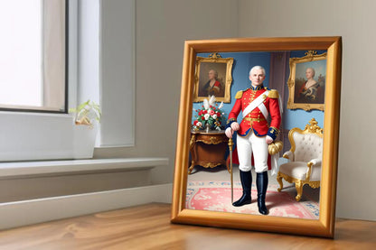 Custom Royal Human Portrait | Lord Ashmere | Personalized Wall Art Gift for him