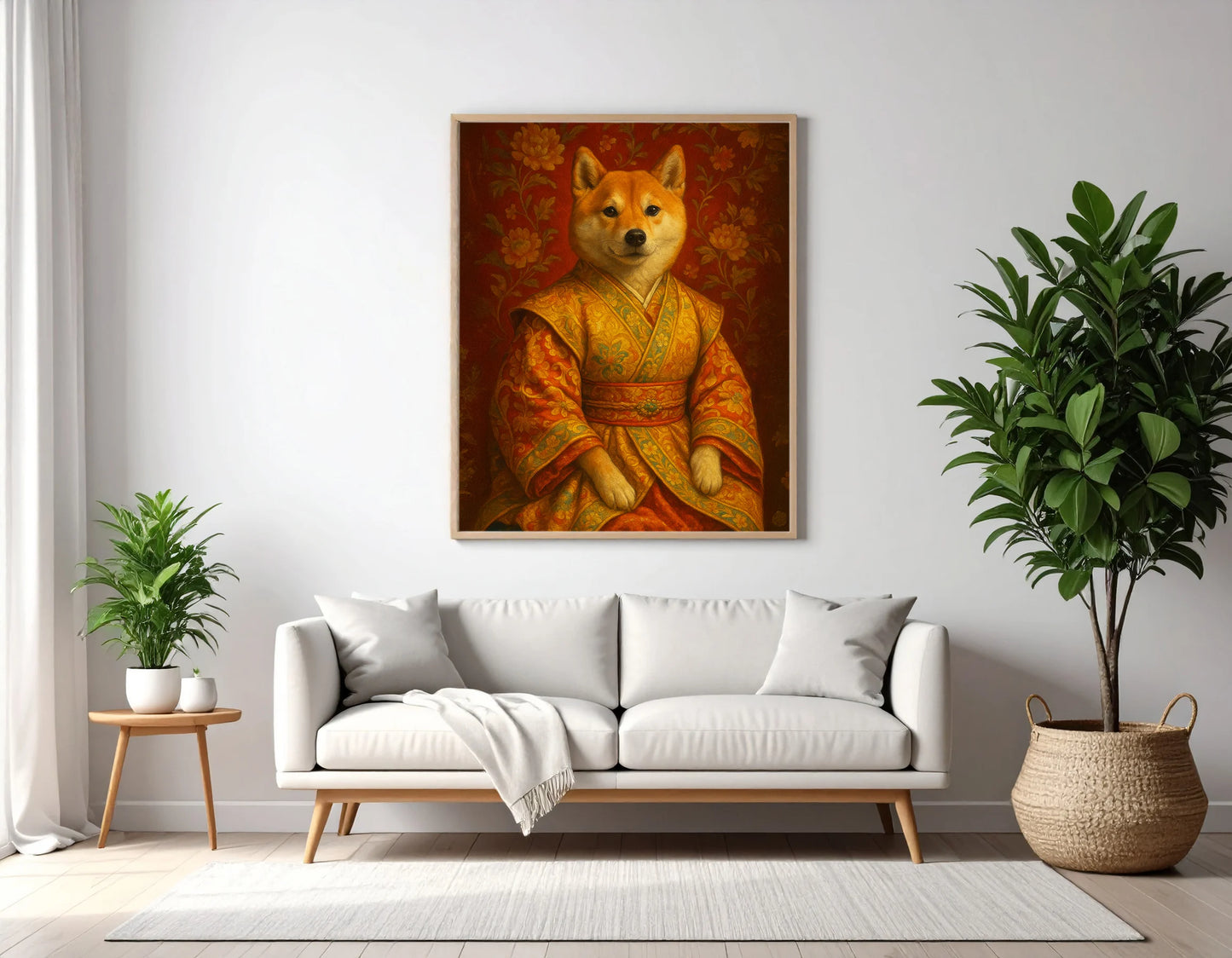 Custom Royal Pet Portrait | The Noble Rufus | Personalized Wall Art for Pet Lovers