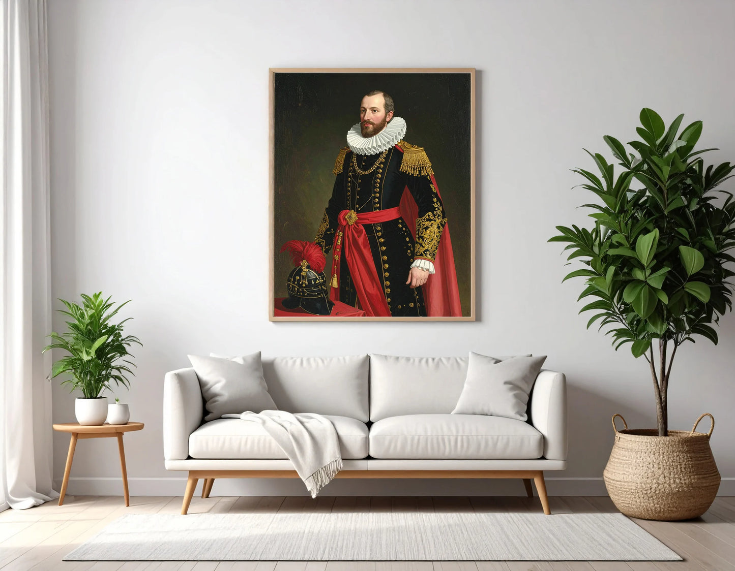 Custom Royal Human Portrait | Duke of Arden | Personalized Wall Art Gift for him