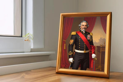 Custom Royal Human Portrait | Lord Mercier | Personalized Wall Art Gift for him