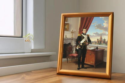 Custom Royal Human Portrait | General Volkov | Personalized Wall Art Gift for him