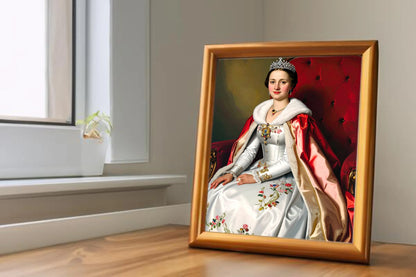 Custom Royal Human Portrait | Adventurous Count | Personalized Wall Art Gift for her