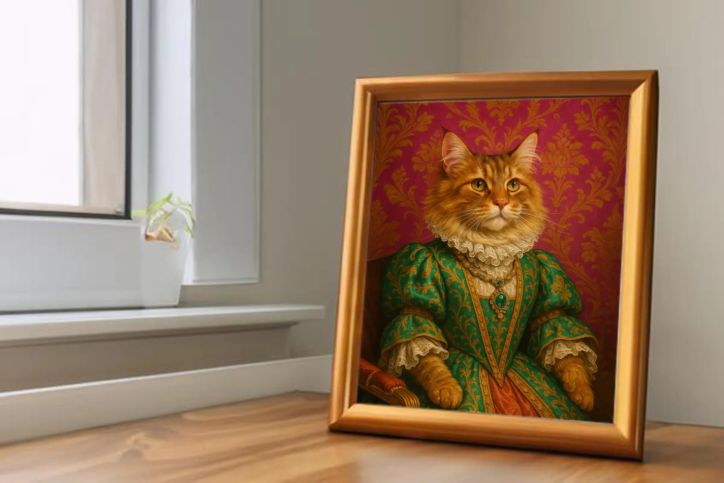 Custom Royal Pet Portrait | Colonel Pawsworth | Personalized Wall Art for Pet Lovers