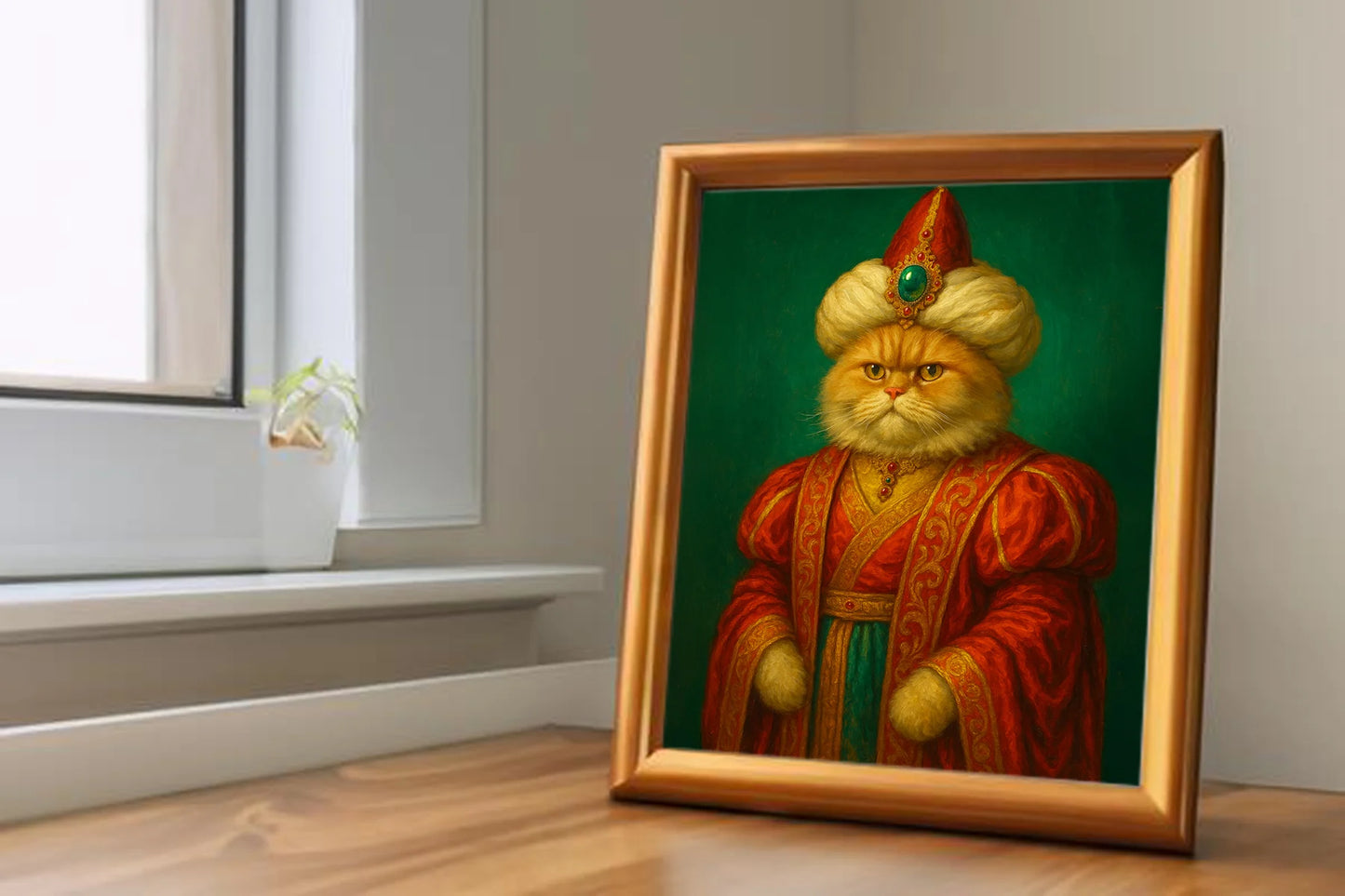 Custom Royal Pet Portrait | Count Barkula | Personalized Wall Art for Pet Lovers