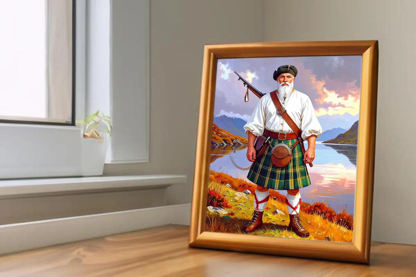 Custom Royal Human Portrait | Angus MacRae | Personalized Wall Art Gift for him