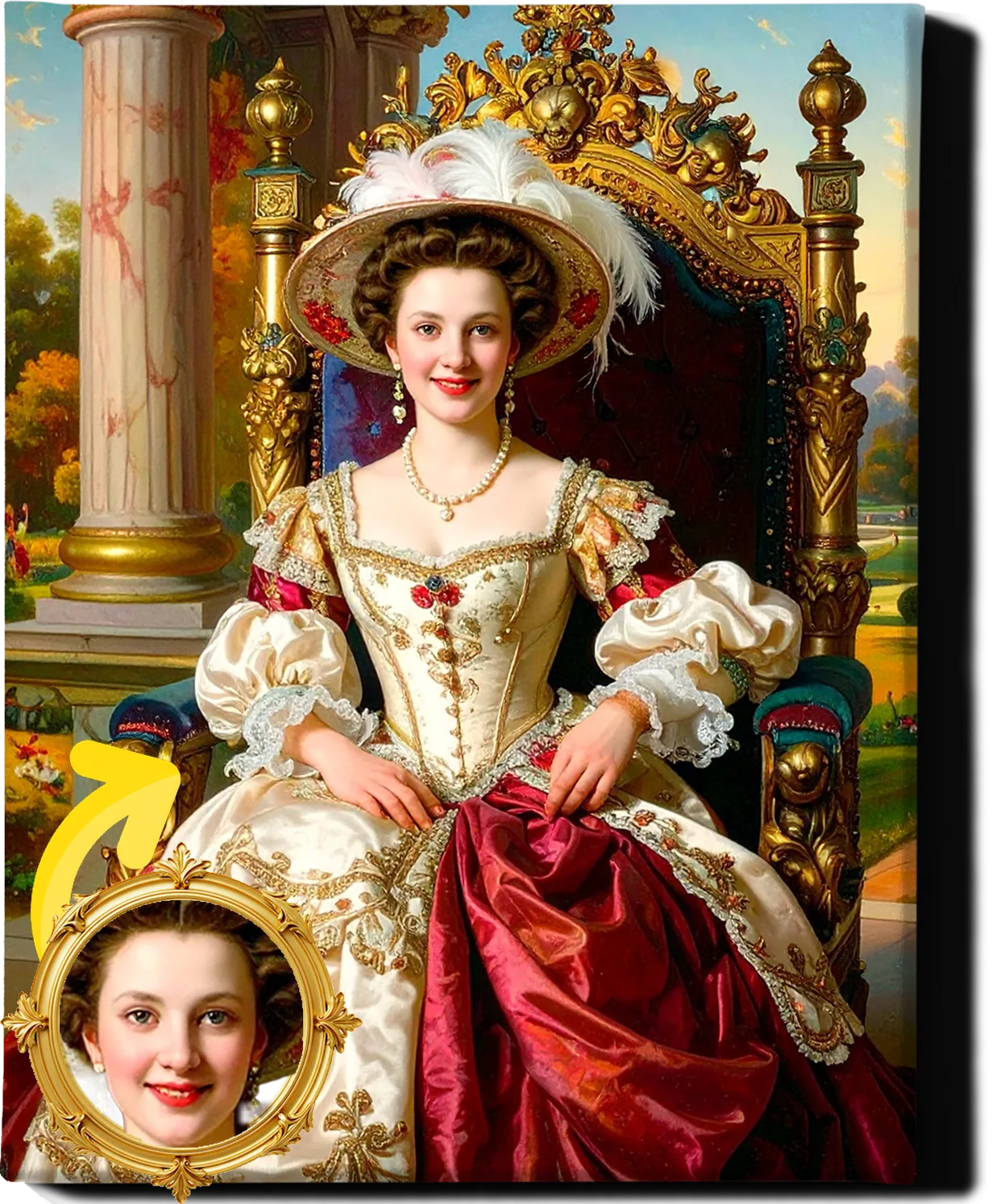 Empress in Feathered Hat