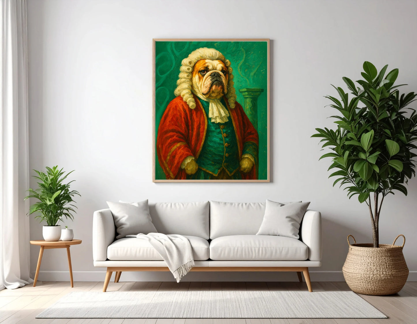Custom Royal Pet Portrait | Sir Toby of Treatshire | Personalized Wall Art for Pet Lovers