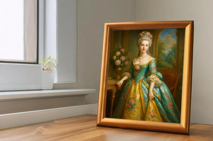 Custom Royal Human Portrait | Elegant Noblewoman 2 | Personalized Wall Art Gift for her