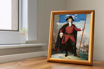 Custom Royal Human Portrait | Pathfinder Admiral | Personalized Wall Art Gift for him