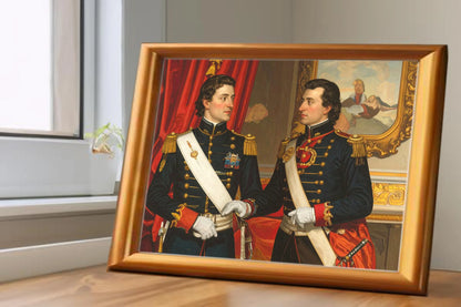 Custom Royal Family Portrait | Knights of Valor | Personalized Wall Art Gift