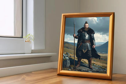Custom Royal Human Portrait | Thrain Ironcloak | Personalized Wall Art Gift for him