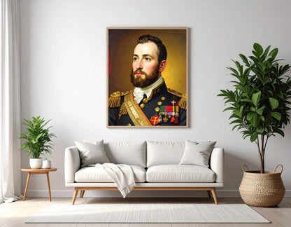 Custom Royal Human Portrait | Lord Starhelm | Personalized Wall Art Gift for him