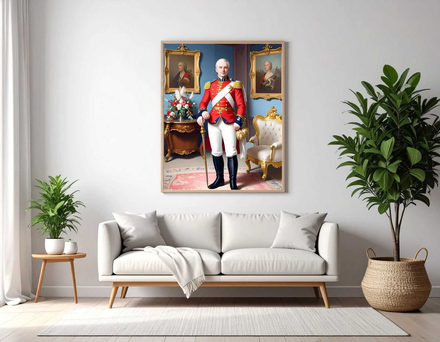 Custom Royal Human Portrait | Lord Ashmere | Personalized Wall Art Gift for him