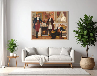Custom Royal Family Portrait | Parlor of Prestige | Personalized Wall Art Gift