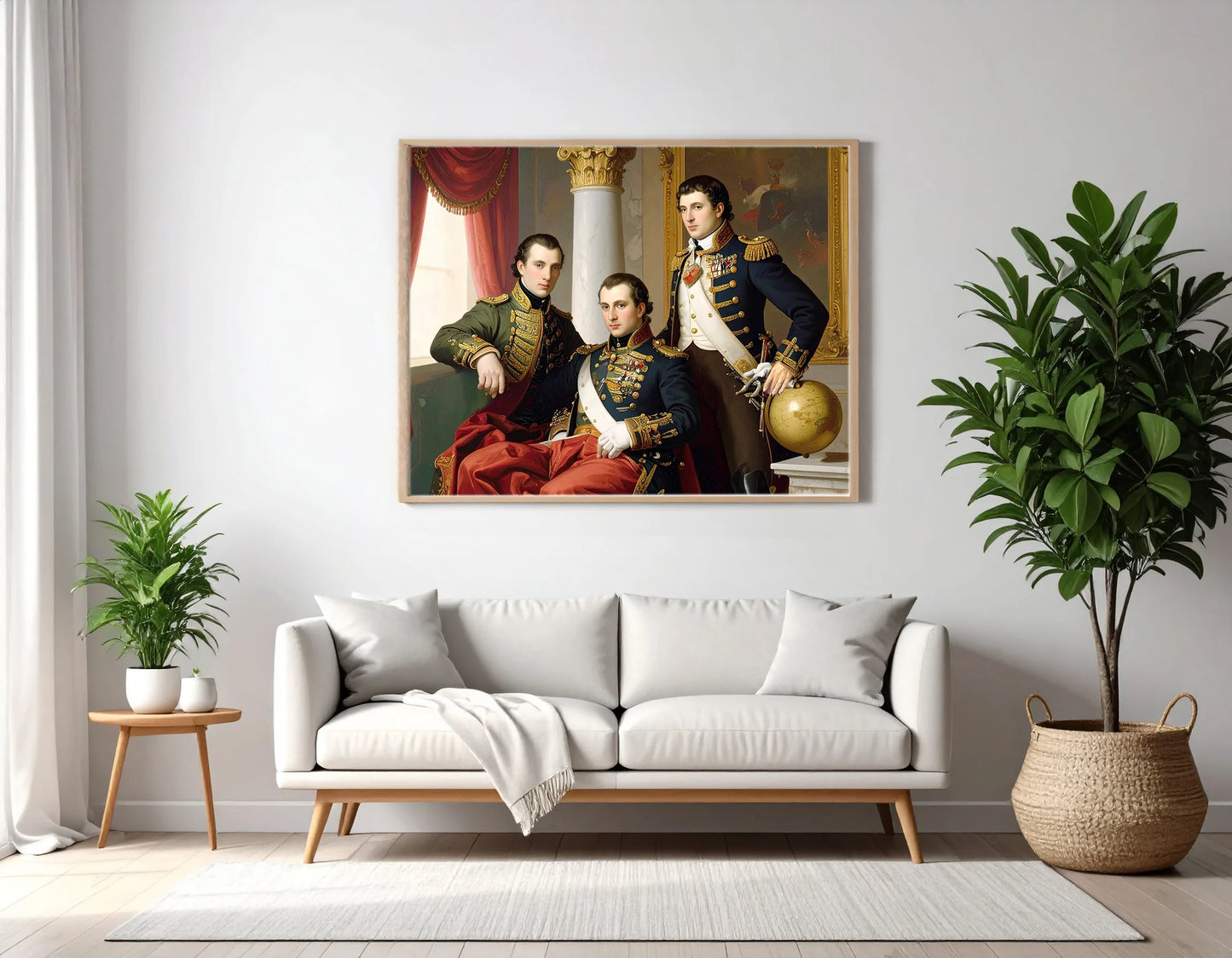 Custom Royal Family Portrait | Empire’s Elite Sons | Personalized Wall Art Gift